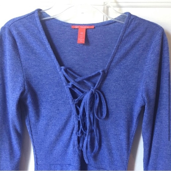 Chelsea and Violet Front Tie Up Body Long Sleeves XS - Picture 4 of 9